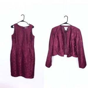 Vintage K & company dress and blazer set size 10 wedding guest